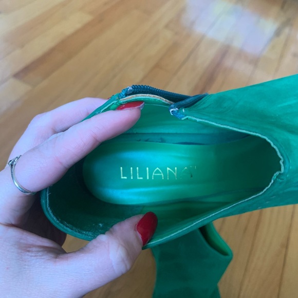 Green twisted wedges - Picture 3 of 4